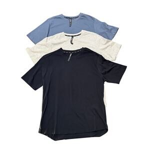 Mens NWT Legend shirt lot active wear yoga running workout gym M Black Gray Blue